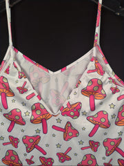  Mushroom & Star Print V Neck Cami Nightdress