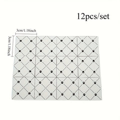 12pcs Mini Interlocking Floor Tiles with Printed Patterns for Mini Scene