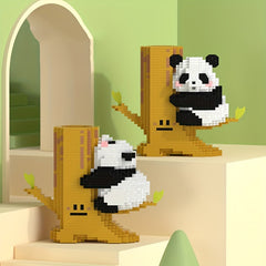 Big Panda Building Blocks Educational Assembled Toys Pen Holder DIY
