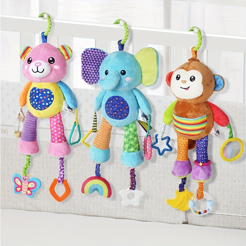 Baby Stroller Pendant Toy Animals Plush Fabric Soothing Kids Toys