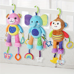 Baby Stroller Pendant Toy Animals Plush Fabric Soothing Kids Toys