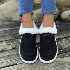 Plush Lined Thermal Snow Boots - Warm Winter Shoes