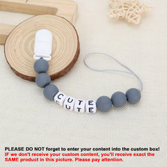 Personalized Pacifier Chain with Name for Boys & Girls - Easter Gift