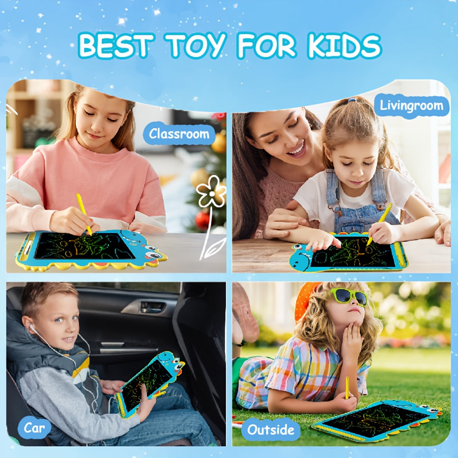 2pcs 21 Dinosaur Kids LCD Writing Tablet Reusable Drawing Board Educational Toy
