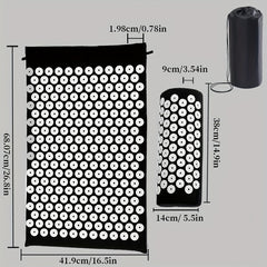 Acupressure Massage Mat Stress Relief Back Cushion with Pillow Bag