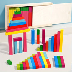 Colorful Counting Box Number Sticks Building Blocks Educational Toy