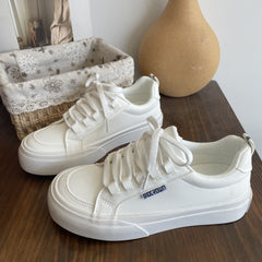 Women's Lace Up Skate Shoes Low Top Sneaker