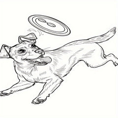 Dogs Coloring Book for Adults & Teens, Relaxation, 22 Pages