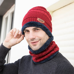 3pcs Winter Warm Knitted Wool Set for Women
