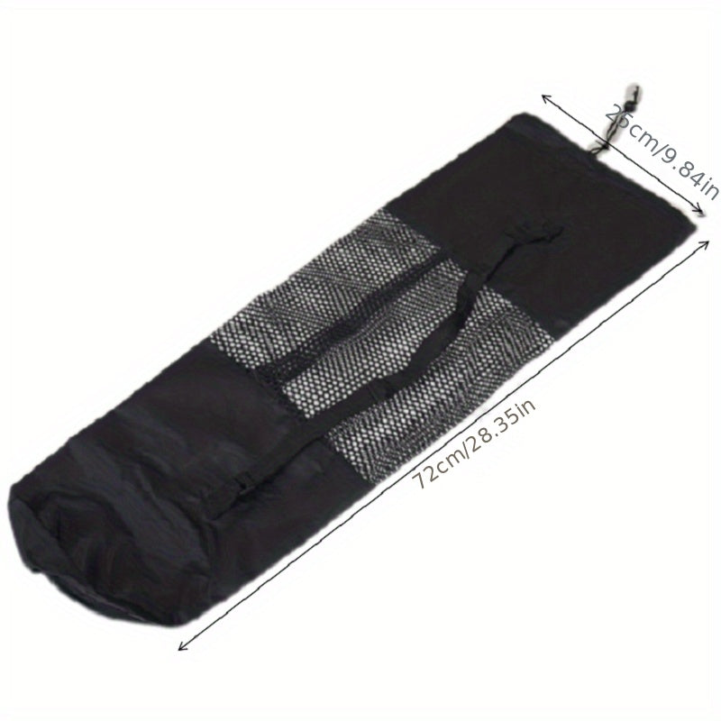 4pcs Adjustable Yoga Mat Drawstring Bag with Mesh Pocket
