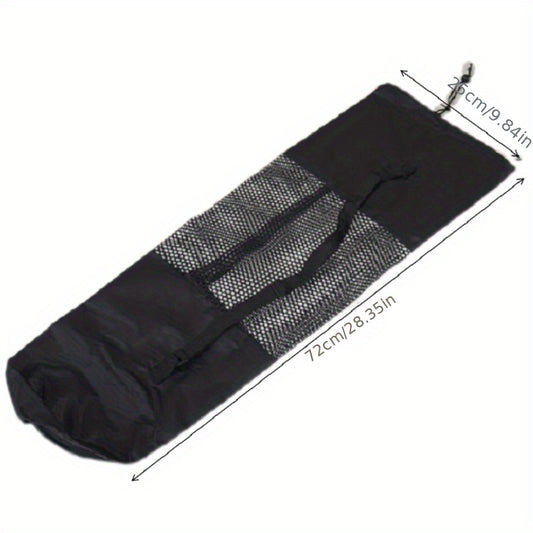 4pcs Adjustable Yoga Mat Drawstring Bag with Mesh Pocket
