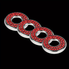 4pcs Car Door Bolts Glitter Diamond Decoration Trims for C Class GLC260