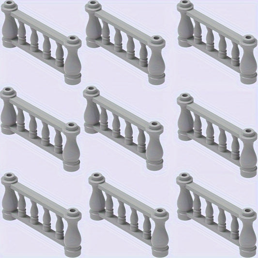 DIY Farm Garden 9pcs Set Build Railing Fence for Animal Scene Play