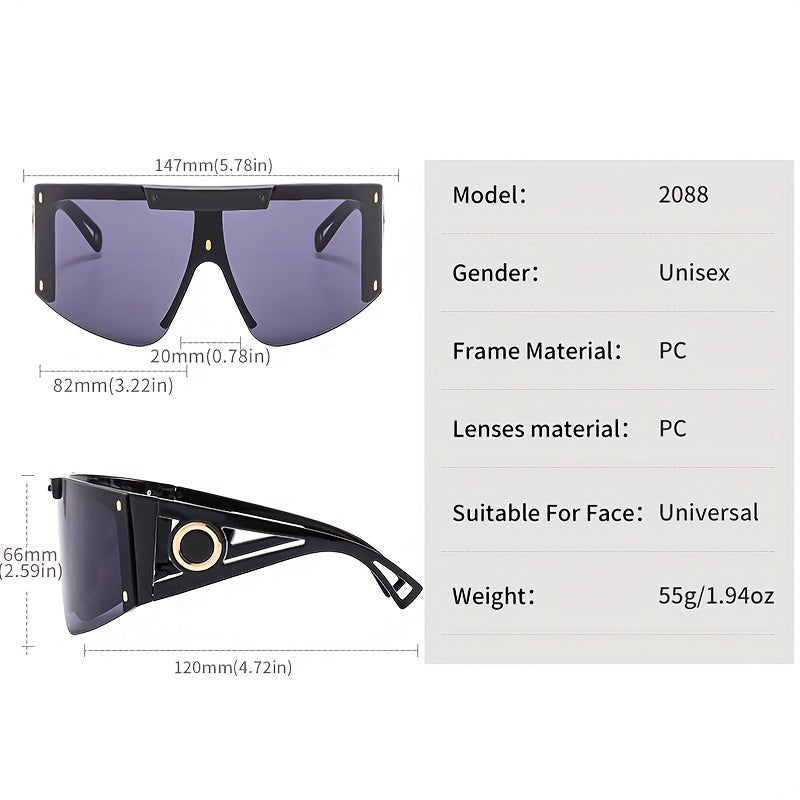 Men's Large Frame Sports Sunglasses UV Protection Outdoor Decoration