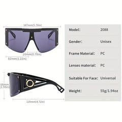 Men's Large Frame Sports Sunglasses UV Protection Outdoor Decoration