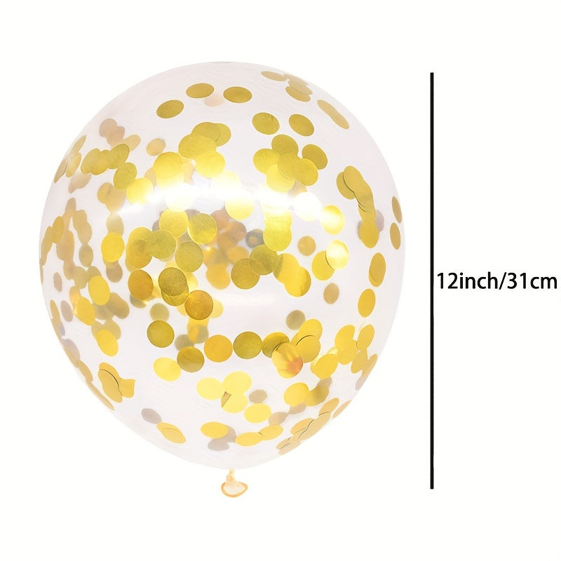 10pcs 12" Confetti Balloons Latex Helium Balloon Party Decoration