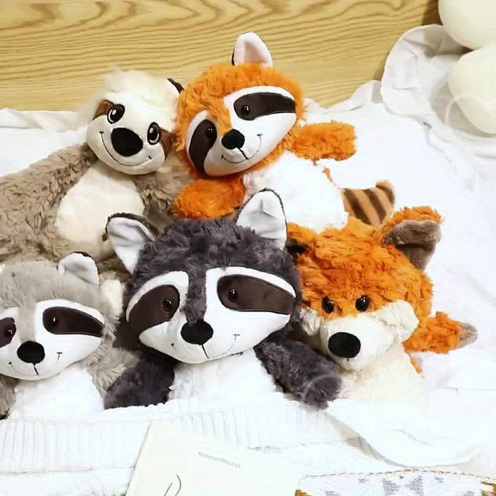 Orange Fox Stuffed Animal Toy Soft Plush Playful with Large Eyes & Ears