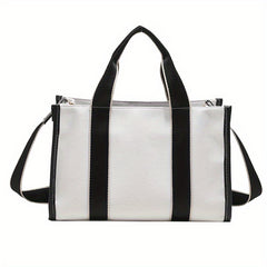 Large Capacity Crossbody Bag Canvas Zipper Messenger Shoulder Bag