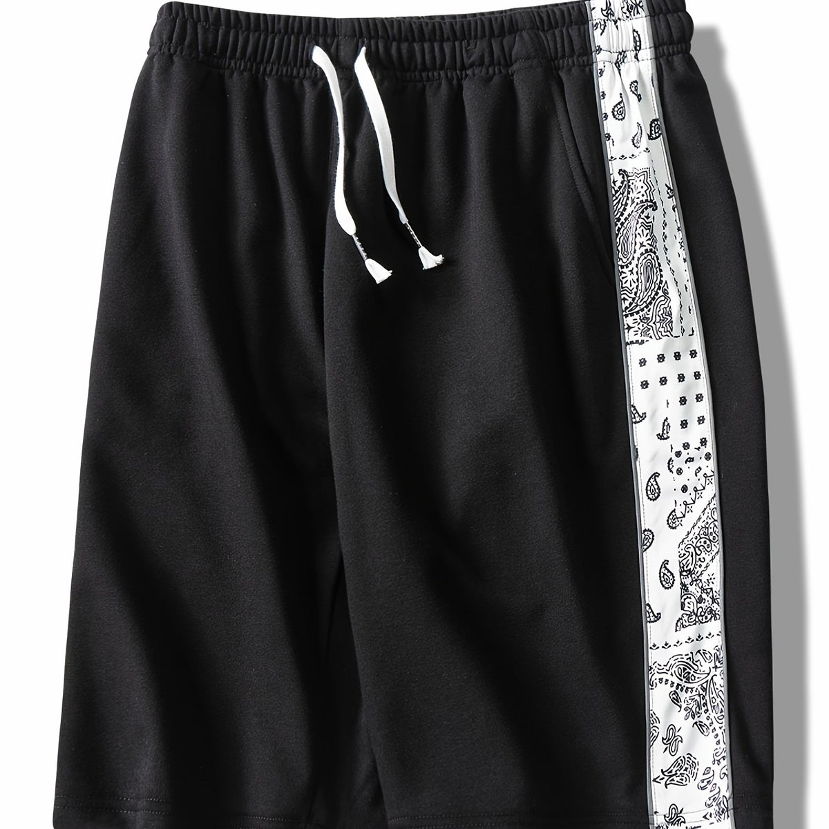 Men's Reflective Strip Loose Sports Shorts