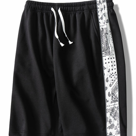 Men's Reflective Strip Loose Sports Shorts