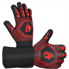Heat Resistant Protective Mitts 1472 F Silicone Gloves