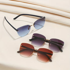 Square Rimless Sunglasses UV400 Sun Shades