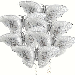 5pcs Silvery Butterfly Balloon Wedding Birthday Decor