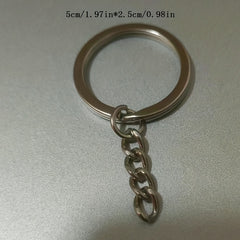 10pcs 20pcs Single Ring Keychain Material with Open Ring for Men