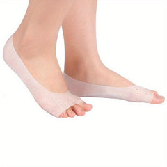 Open Toe Socks with Silicone for Foot Moisturizing
