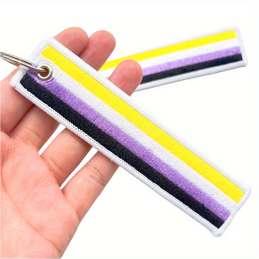Pride Month Rainbow Keychain Pendant LGBT Theme