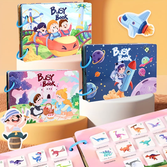Quiet Book Four Sets of Content Themes for Sensory Training