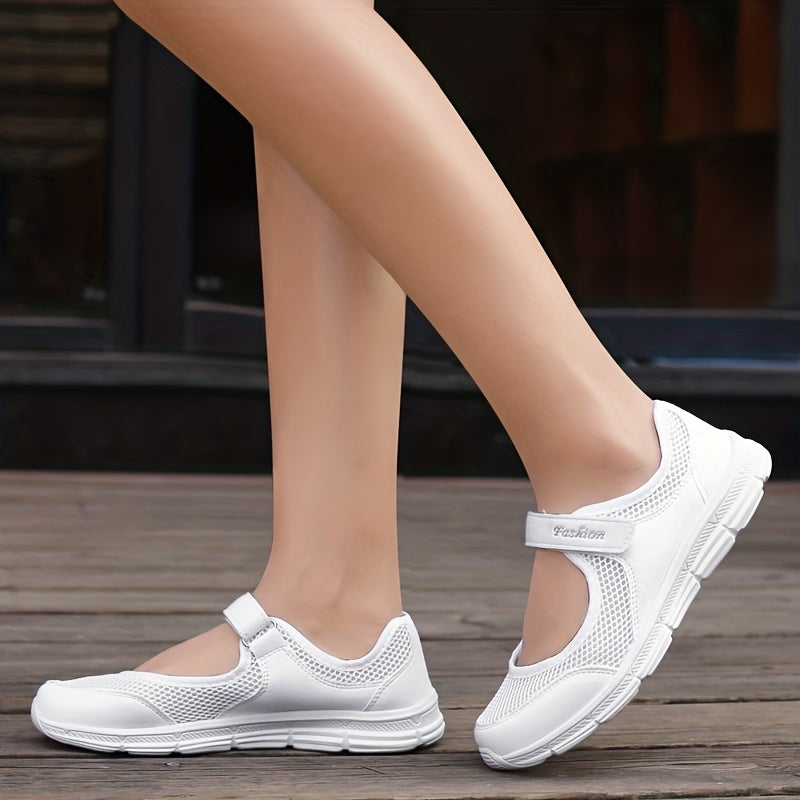 Women's Mesh Flat Sandals Breathable Non Slip Walking Shoes