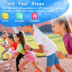Kids Fitness Tracker Watch with Step Counter Distance & Calorie Tracker