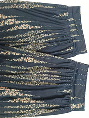  Boho Pants Women's Plus Floral Print Jogger Trousers