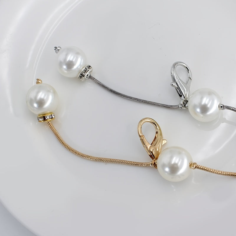 Pearl Belt Thin Waistband Chain Belt For Party Dress & Wedding Dresses