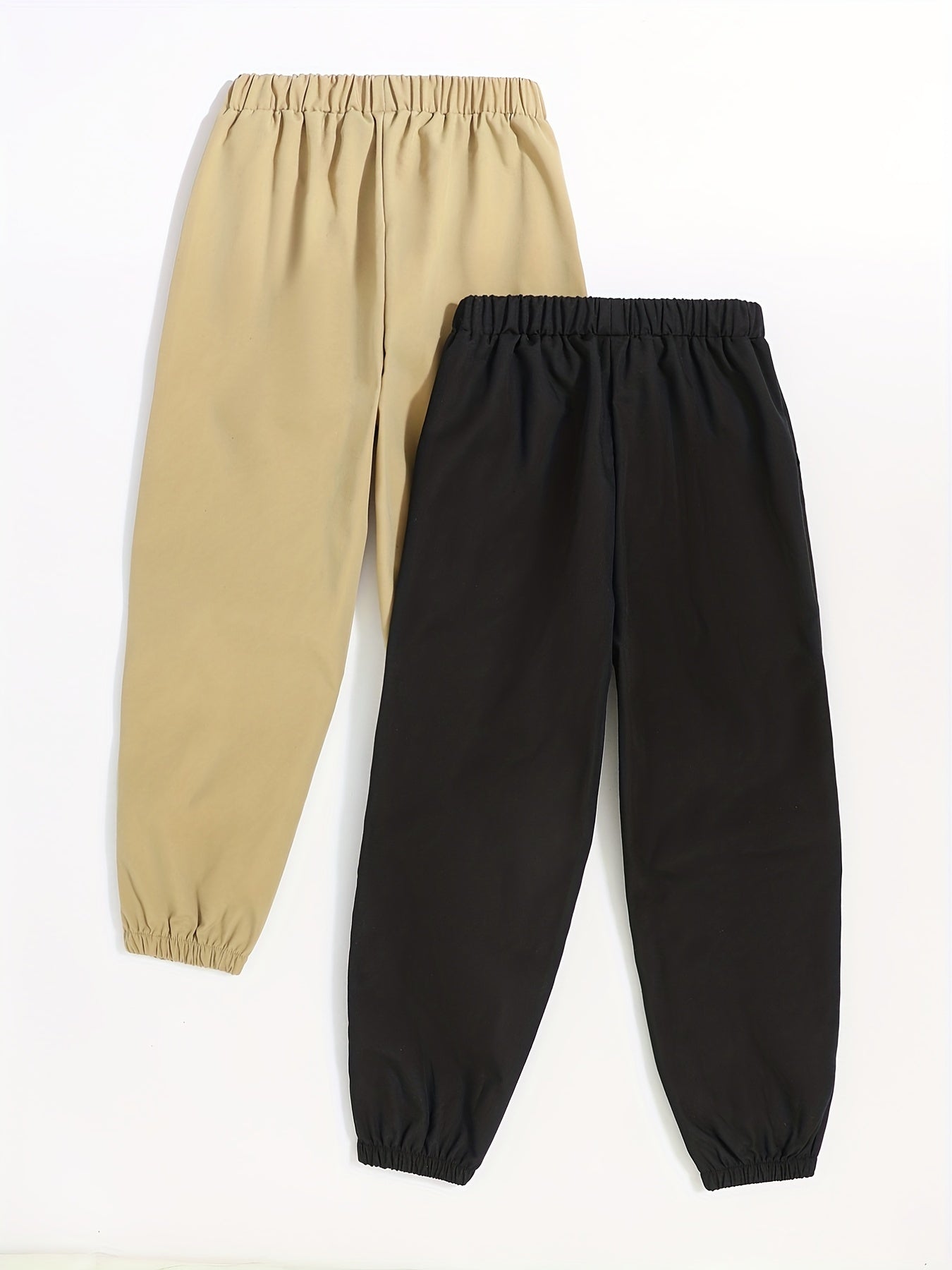 Boys Letter Print Cargo Pants Elastic Waist Jogger Pants Kids Clothing
