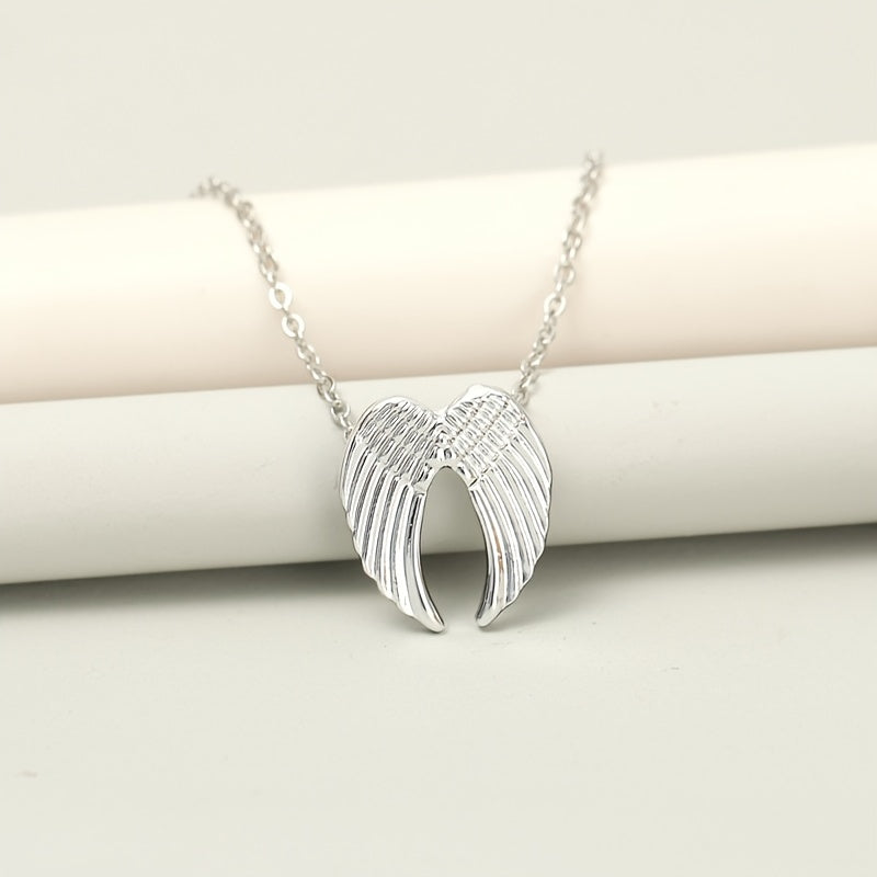 Angel Wings Pendant Necklace with Card for Women