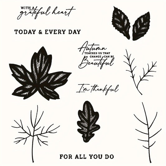 Leaf Metal Cutting Dies And Stamps Set For Scrapbooking Card Paper Craft