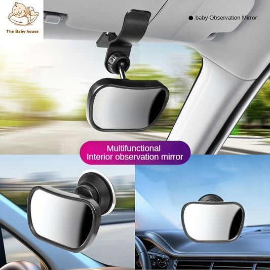 2 in 1 Kids Car Mirror Rear Seat Safety Observation Mirror Enhanced Visibility