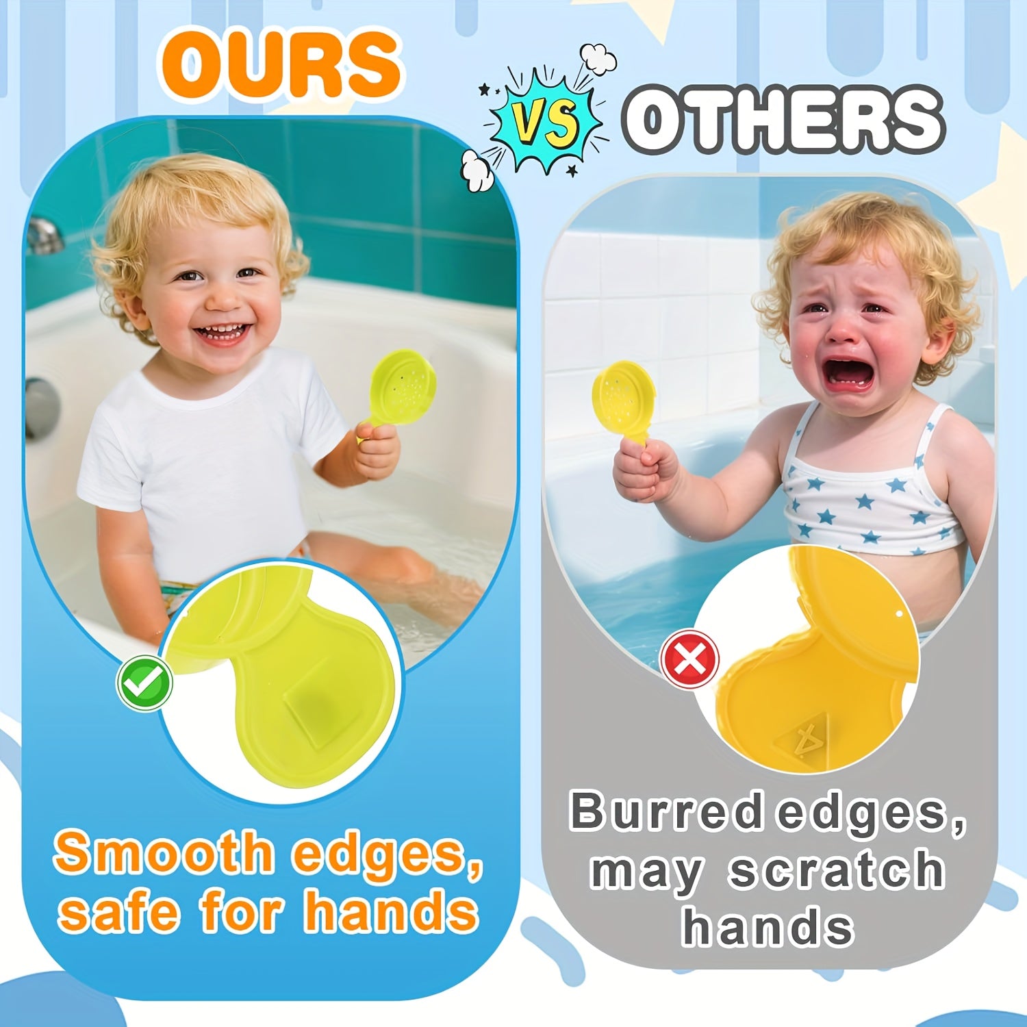 Colorful Sunflower Stacking Cup Bath Toy for Babies