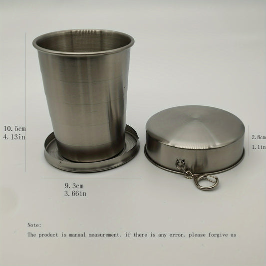 Stainless Steel Folding Cup Portable Mini Wine Cup For Outdoor Camping