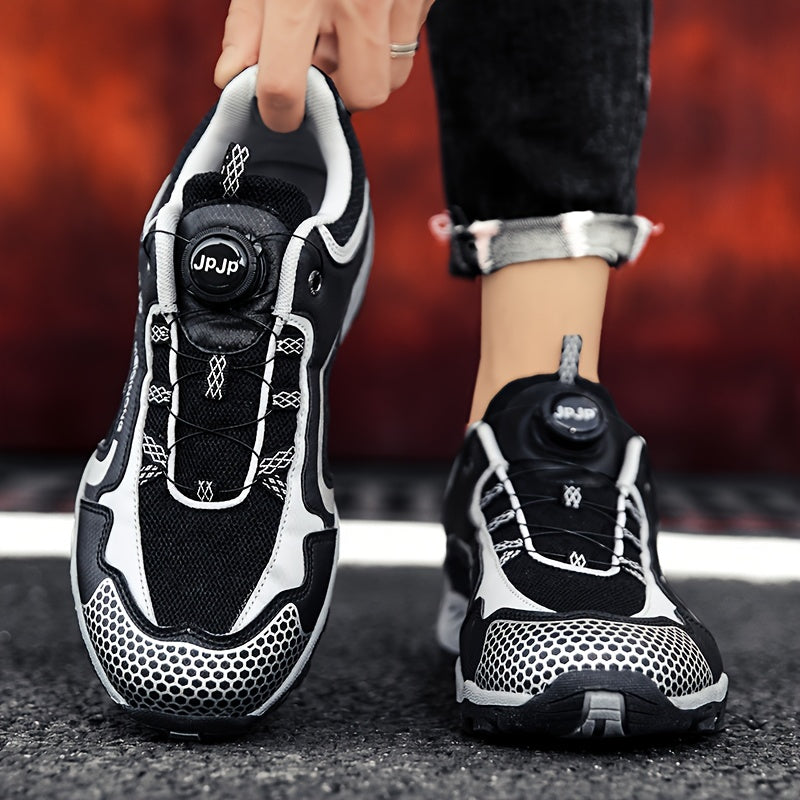 Vintage Hiking Shoes Rotating Buckle Breathable Non Slip Sneakers