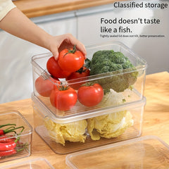 3Pack Refrigerator Organizer Bins Stackable With Lids Clear Fridge Organizers