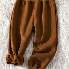 Boys Casual Solid Active Sweatpants Elastic Waist Jogger Sports Pants