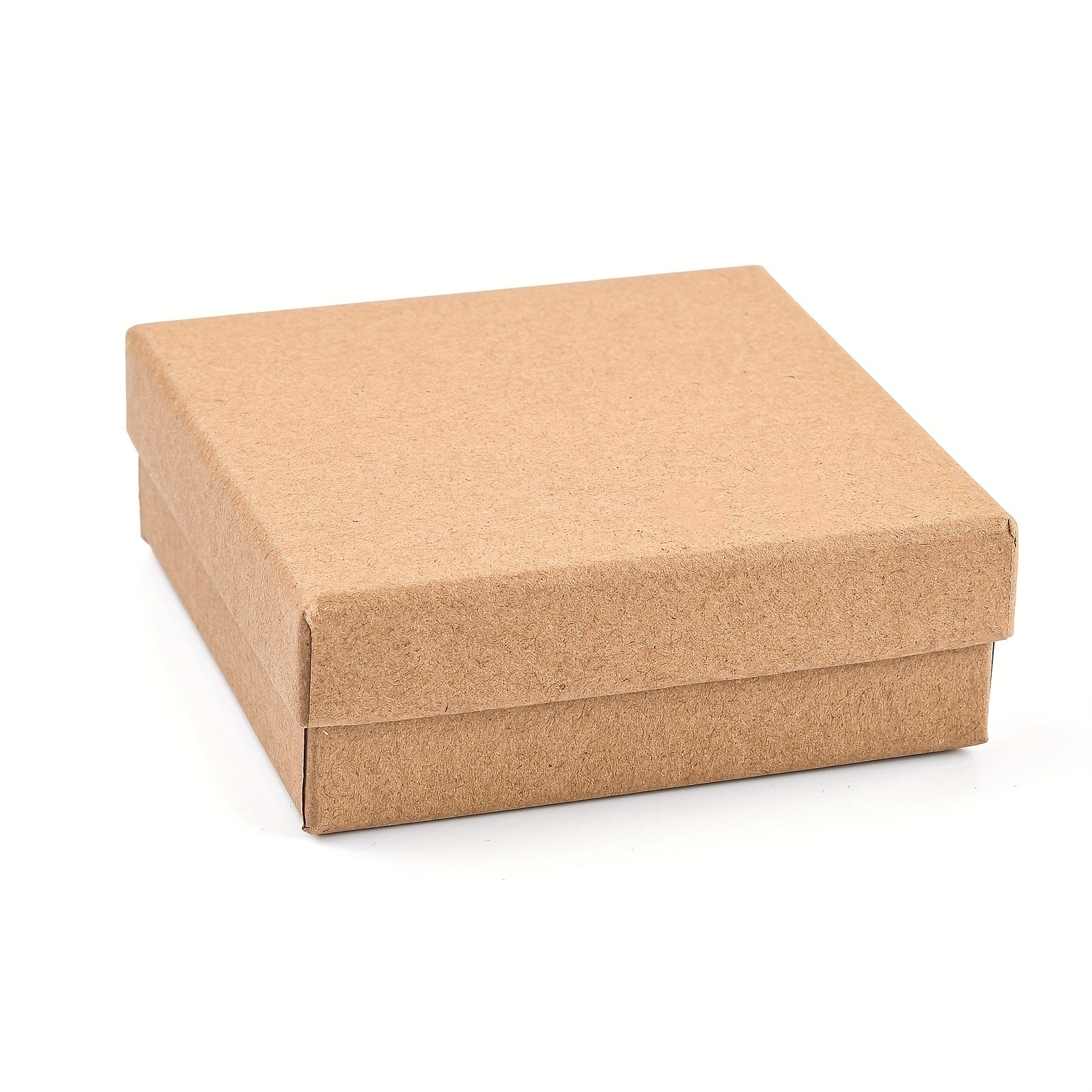 12pcs Cardboard Jewelry Boxes for Ring Tan Packaging Box