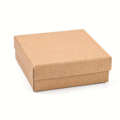 12pcs Cardboard Jewelry Boxes for Ring Tan Packaging Box