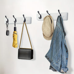 Wall Mounted Coat Rack 6 Hooks 40 64 Cm Coat & Hat Rack for Hallways Living