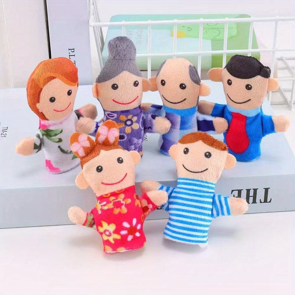 Fruit Animal Family Finger Plush Puzzle Toys Interactive Parent Playtime