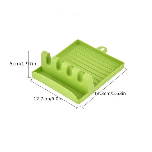 Kitchen Spatula Storage Rack Holder Organizer Wall-Mounted Shelf