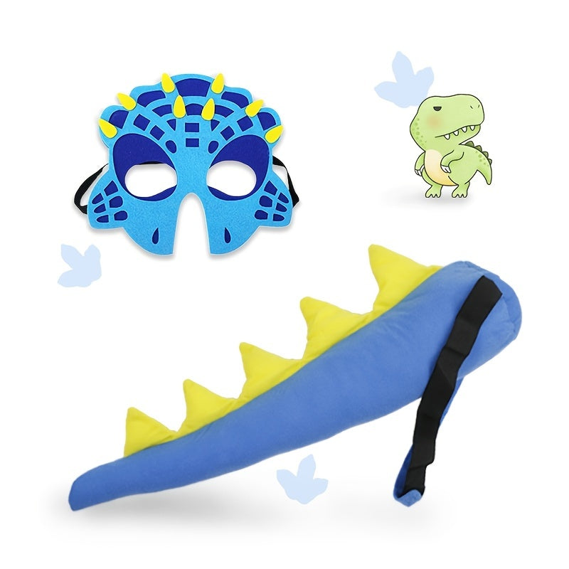 Kids Dino Tail Mask Set for Party Dress Up